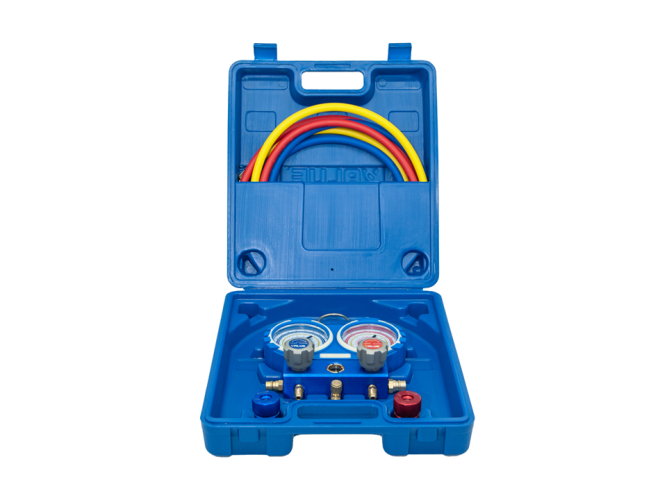 Zestaw Manometrów Węże + Szybkozłącza | VALUE VMG-2 R-134A