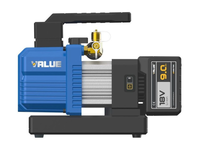 Pompa Próżniowa 114 L/Min Dwustopniowa Bezprzewodowa | VALUE VRP-4DLI