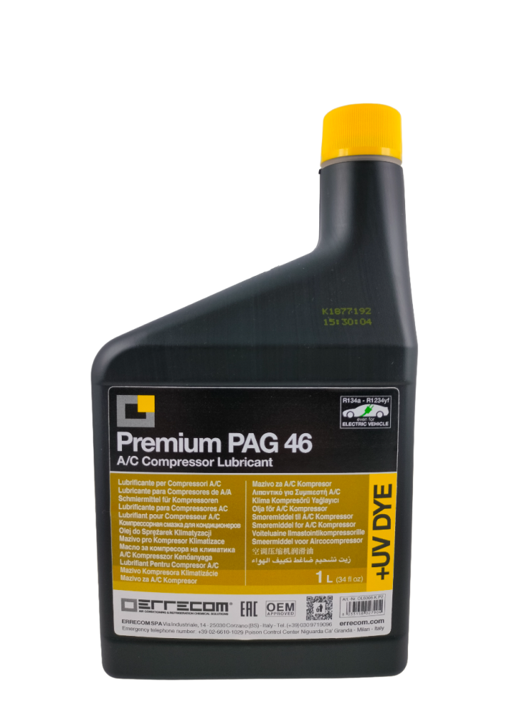 Olej Premium Do Układów Klimatyzacji Odpowiednik Nd 8 | Pag 46+Uv 1l