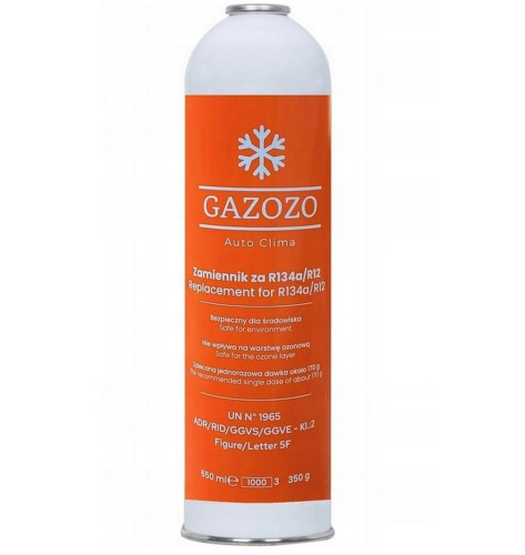 Auto Clima Gaz Czynnik Zamiennik Za R134a/R12 650ml/350g | GAZOZO