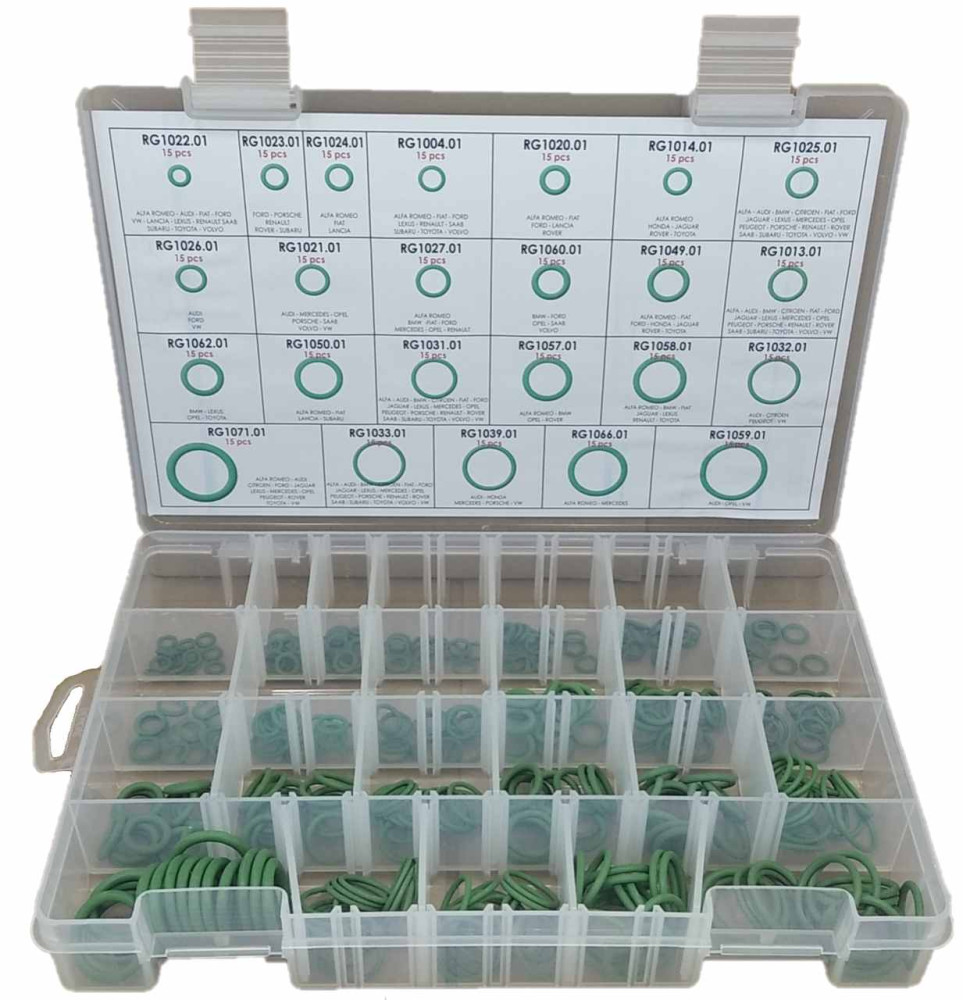Zestaw Oringów 360 Sztuk Najpopularniejsze Rozmiary | RK1001