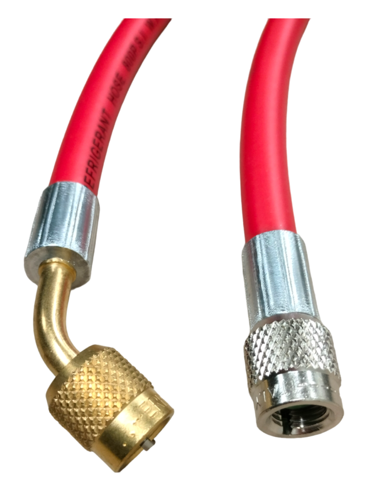 Przewód 1/4" X 1/4" 300Cm Czerwony 1X Kąt 45St Gwint Wewnętrzny | TB7634R