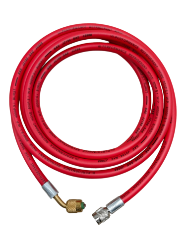 Przewód 1/4" X 1/4" 300Cm Czerwony 1X Kąt 45St Gwint Wewnętrzny | TB7634R