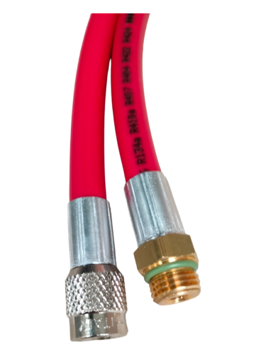 Przewód 1/4" X M14x1,5 200Cm Czerwony Gwint Wew-Zew | TB7555R