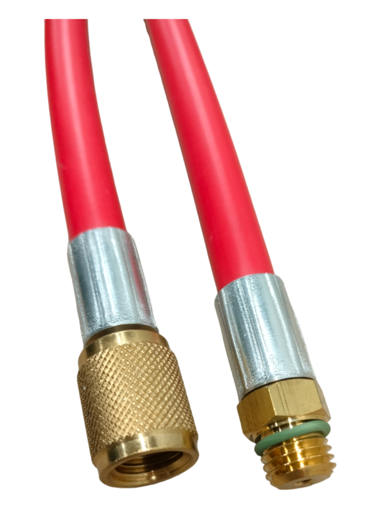 Przewód 1/2 ACME X M12x1,5 200Cm Czerwony Gwint Wew-Zew | TB7586R