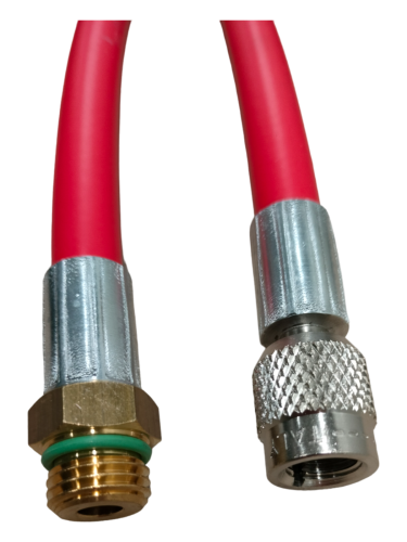 Przewód 1/4" X M14x1,5 300Cm Czerwony Gwint Wew-Zew | TB7630R