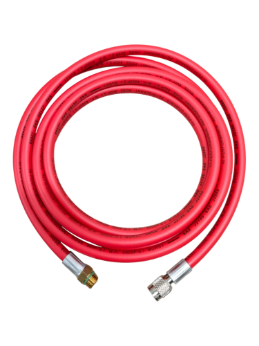 Przewód 1/4" X M14x1,5 300Cm Czerwony Gwint Wew-Zew | TB7630R