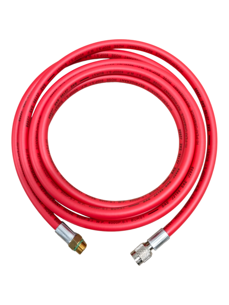 Przewód 1/4" X M14x1,5 300Cm Czerwony Gwint Wew-Zew | TB7630R