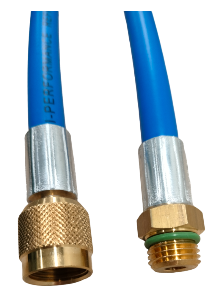 PRZEWÓD 3/8" x M14x1,5, 300cm, NIEBIESKI, GWINT WEW-ZEW