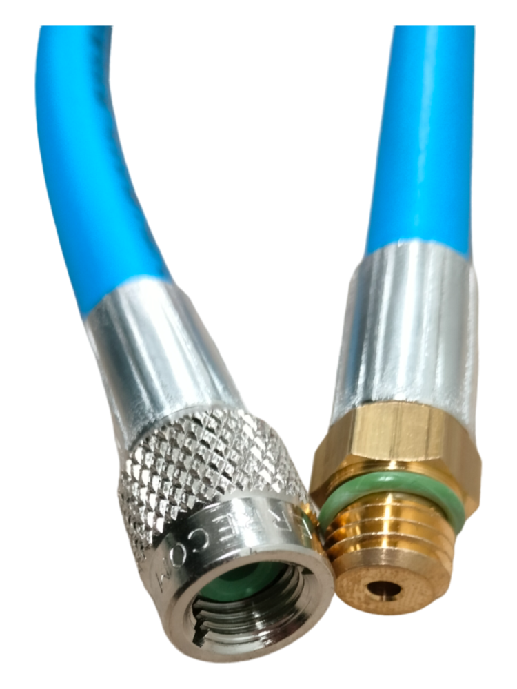 Przewód 1/4" X M12x1,5 200Cm Niebieski Gwint Wew-Zew | TB7571B