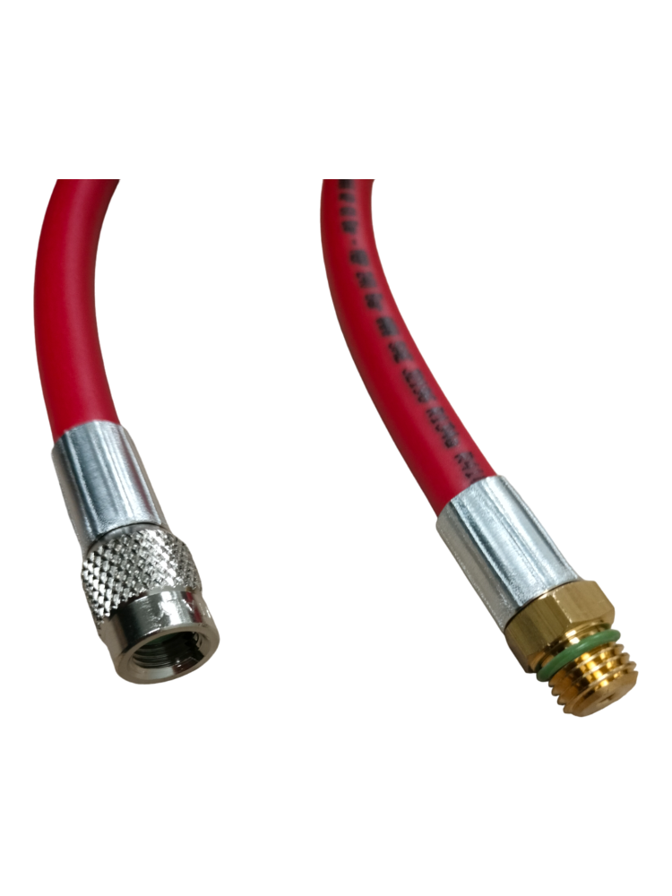 Przewód 1/4" X M12x1,5 200Cm Czerwony Gwint Wew-Zew | TB7571R