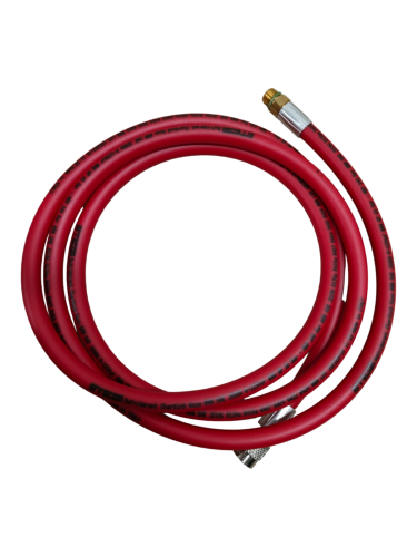Przewód 1/4" X M12x1,5 200Cm Czerwony Gwint Wew-Zew | TB7571R