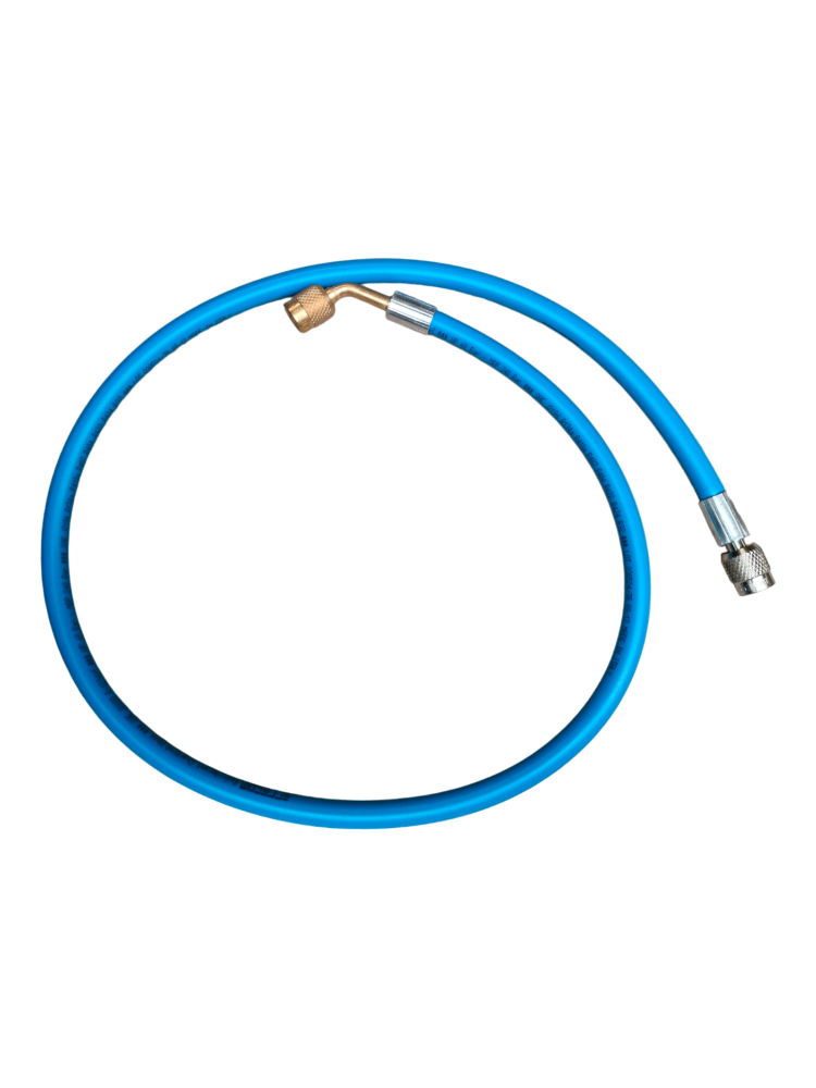 Przewód 1/4" X 1/4" 100Cm Niebieski 1X Kąt 45St Gwint Wewnętrzny | TB7459B