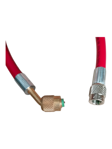 Przewód 1/4" X 1/4" 100Cm Czerwony 1X Kąt 45St Gwint Wewnętrzny | TB7459R