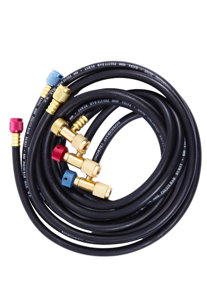 Węże Serwisowe 180Cm Z Zaworkami Odcinającymi Black Diamond 5/16 | 23436-SS