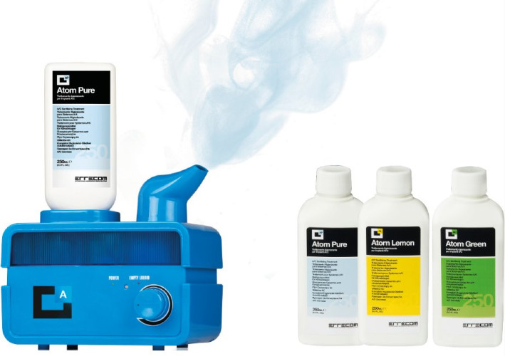 Urządzenie Odświerzające Klimatyzację+48szt Płyn Lemon 120ml | ATOM MACHINE