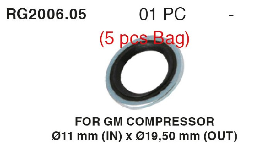 Uszczelka Gumowo-Metalowa 19x12 Mm | 1213113