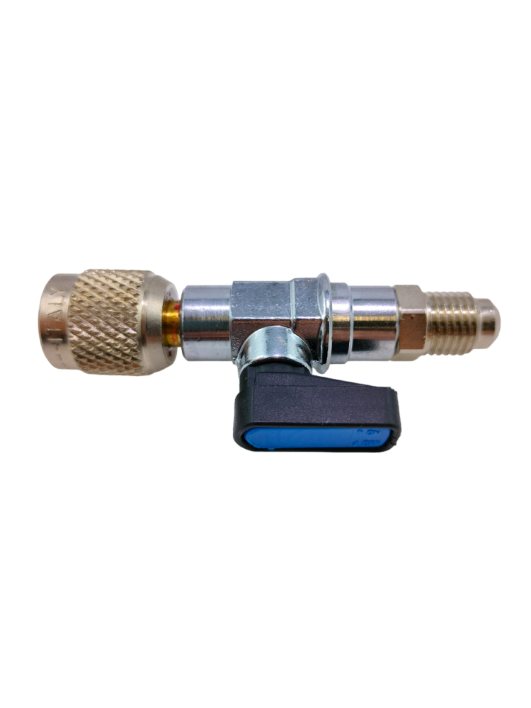 Zawór Kulowy Niebieski 1/4" Gw. Zew. / 5/16 Gw. Wew. R410 / R32 | RP1719