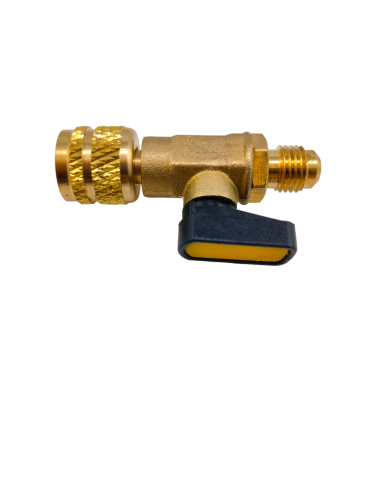 Zawór Kulowy Do Butli Z Czynnikami Firmy Gazoz Gw. Zew. 1/4 SAE | GAZOZO