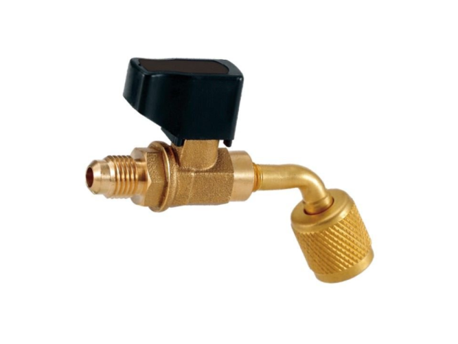 Zawór Kulowy Do Węży 1/4" SAE X 5/16" SAE Kąt 45° Gw. Zew-Wew |  VALUE CV02