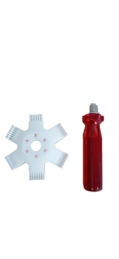 Grzebień Plastikowy Do Prostowania Lameli 6 Rozmiarów | CH-351