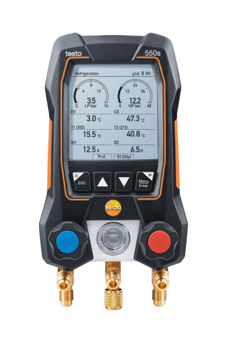 Elektroniczna Oprawa Zaworowa Z Sondami Przewodowymi | TESTO 550S BASIC
