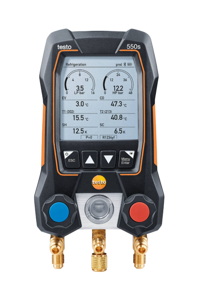 Elektroniczna Oprawa Zaworowa Z Sondami Przewodowymi | TESTO 550S BASIC