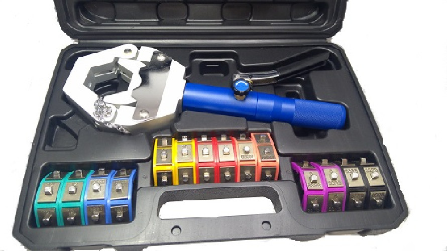 Zaciskarka Hydrauliczna Węży Przewodów Klimatyzacji Kpl. 7-Kamieni | RK1194