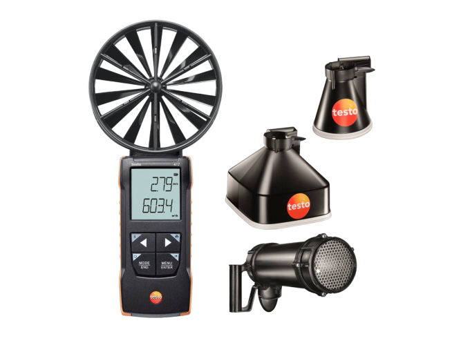 Zestaw T 417 Rękawy Pomiarowe Prostownica Strumienia | TESTO 417 SET 2