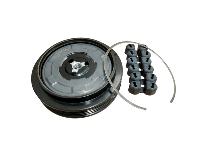 SPRZĘGŁO NAPĘD SPRĘŻARKI KLIMATYZACJI DENSO, KOŁO 110mm, 4PK, 12V, BMW 7