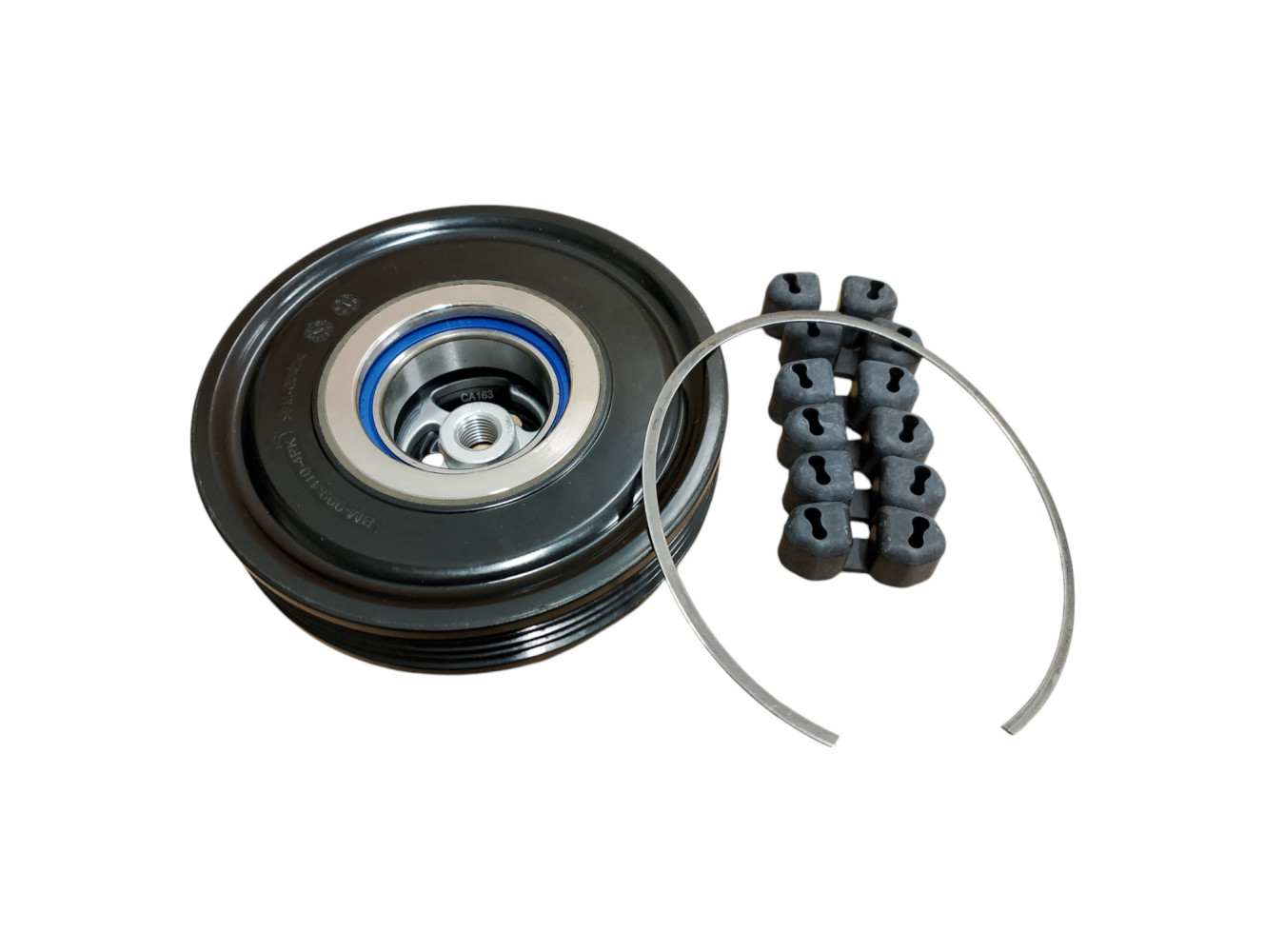 SPRZĘGŁO NAPĘD SPRĘŻARKI KLIMATYZACJI DENSO, KOŁO 110mm, 4PK, 12V, BMW 7