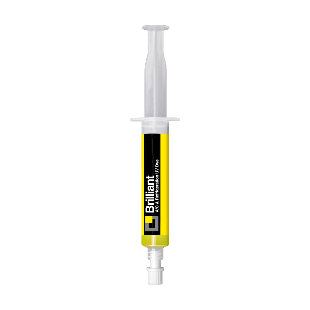5x BARWNIK UV DO WYCIEKÓW W KLIMATYZACJI STRZYKAWKA 7,5ml + ADAPTER DO 134A