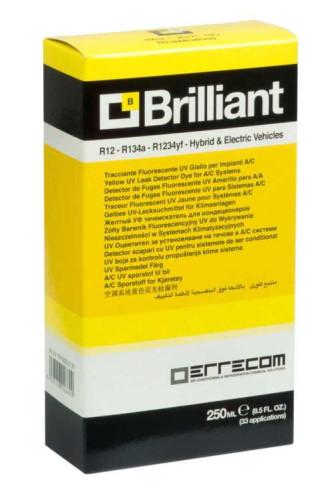 Barwnik fluorescencyjny BRILLANT UV 250ml + dozownik z szybkozłączem R134a