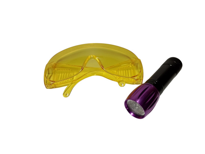 Lampa UV TRC 103G – 9-LED, Okulary Ochronne UV