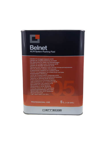 Cylinder do płukania układów A/C + płyn BELNET 5L
