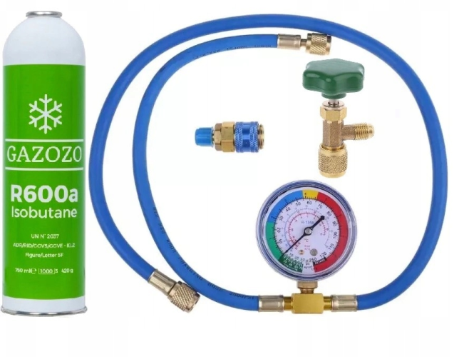 Zestaw do nabijania + R600a Gazozo 420g izobutan