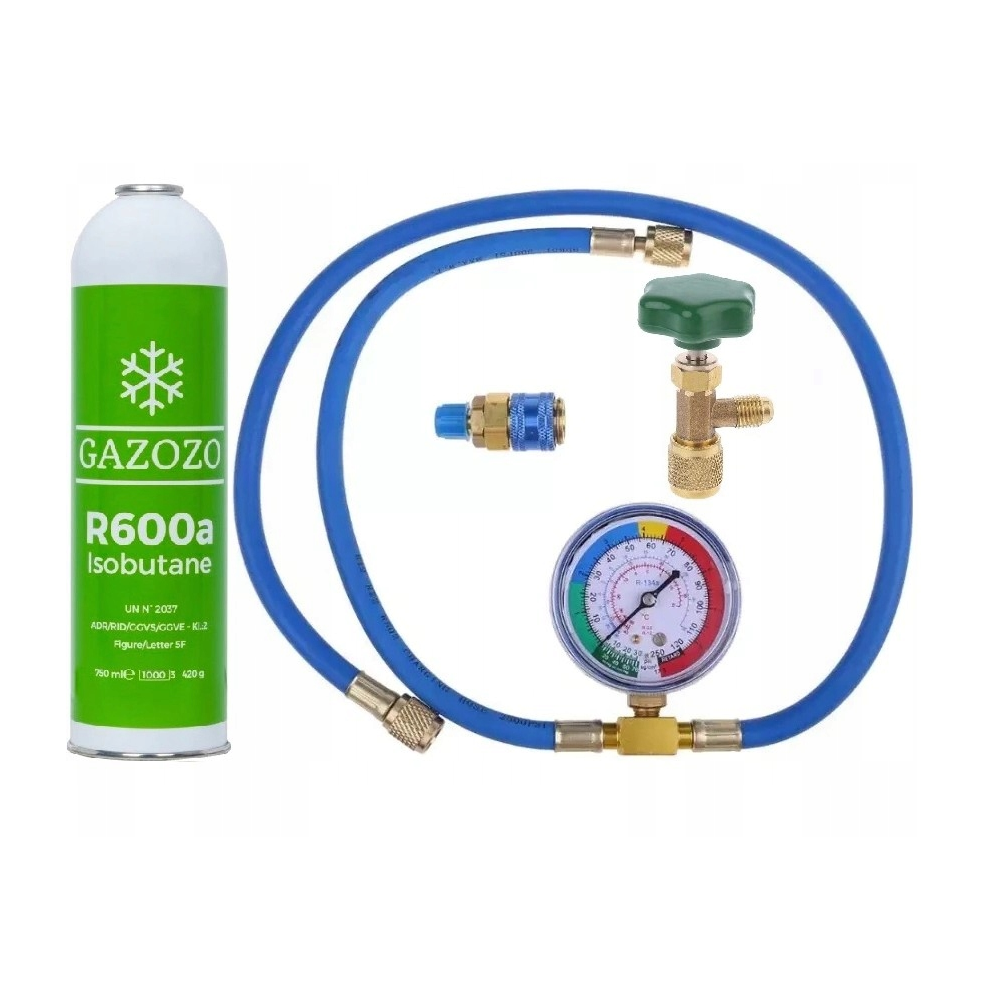 Zestaw do nabijania + R600a Gazozo 420g izobutan