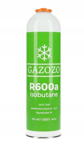 Zestaw do nabijania + R600a Gazozo 420g izobutan