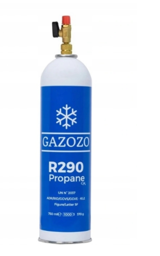 Zawór do butli Gazozo + R290 propan 370g