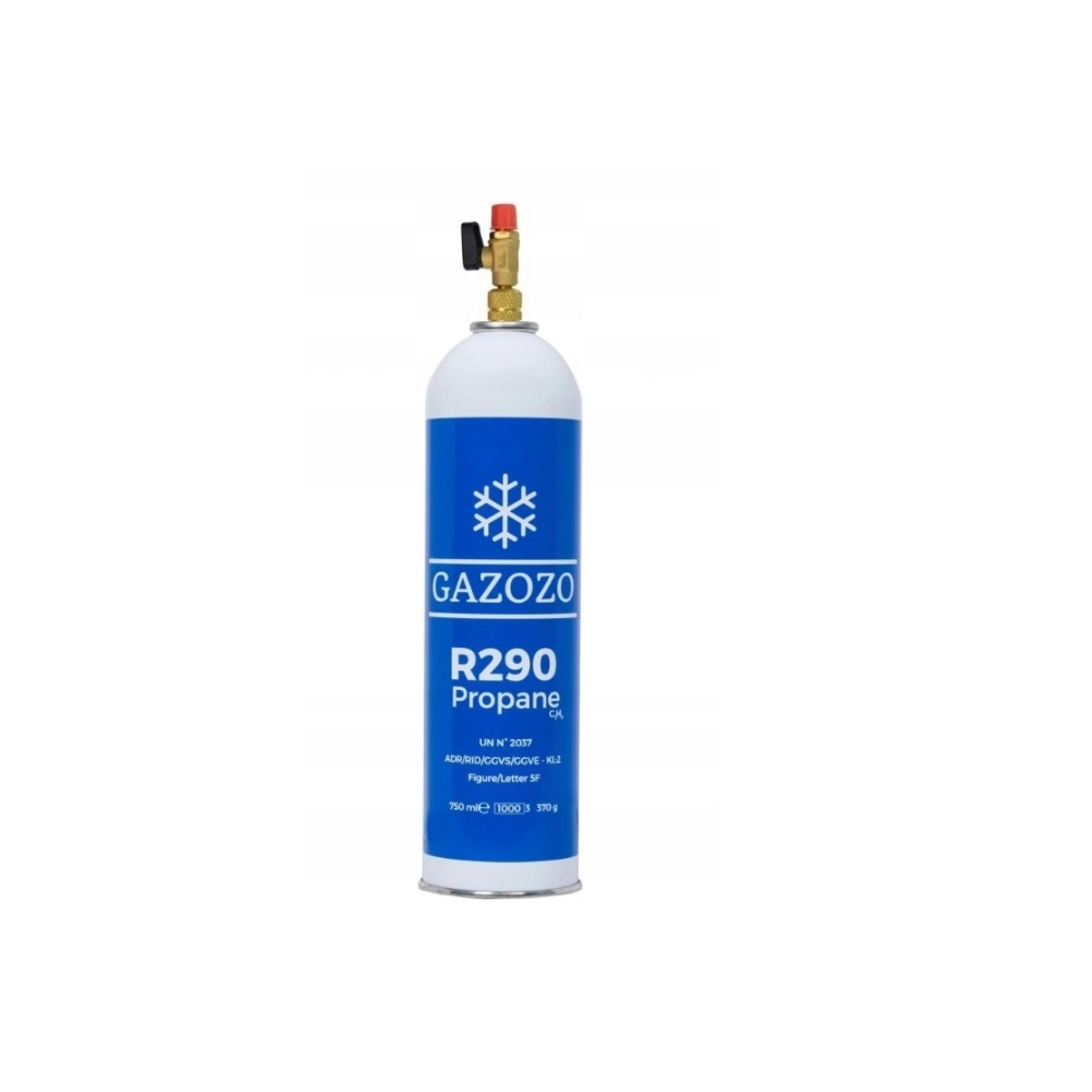 Zawór do butli Gazozo + R290 propan 370g