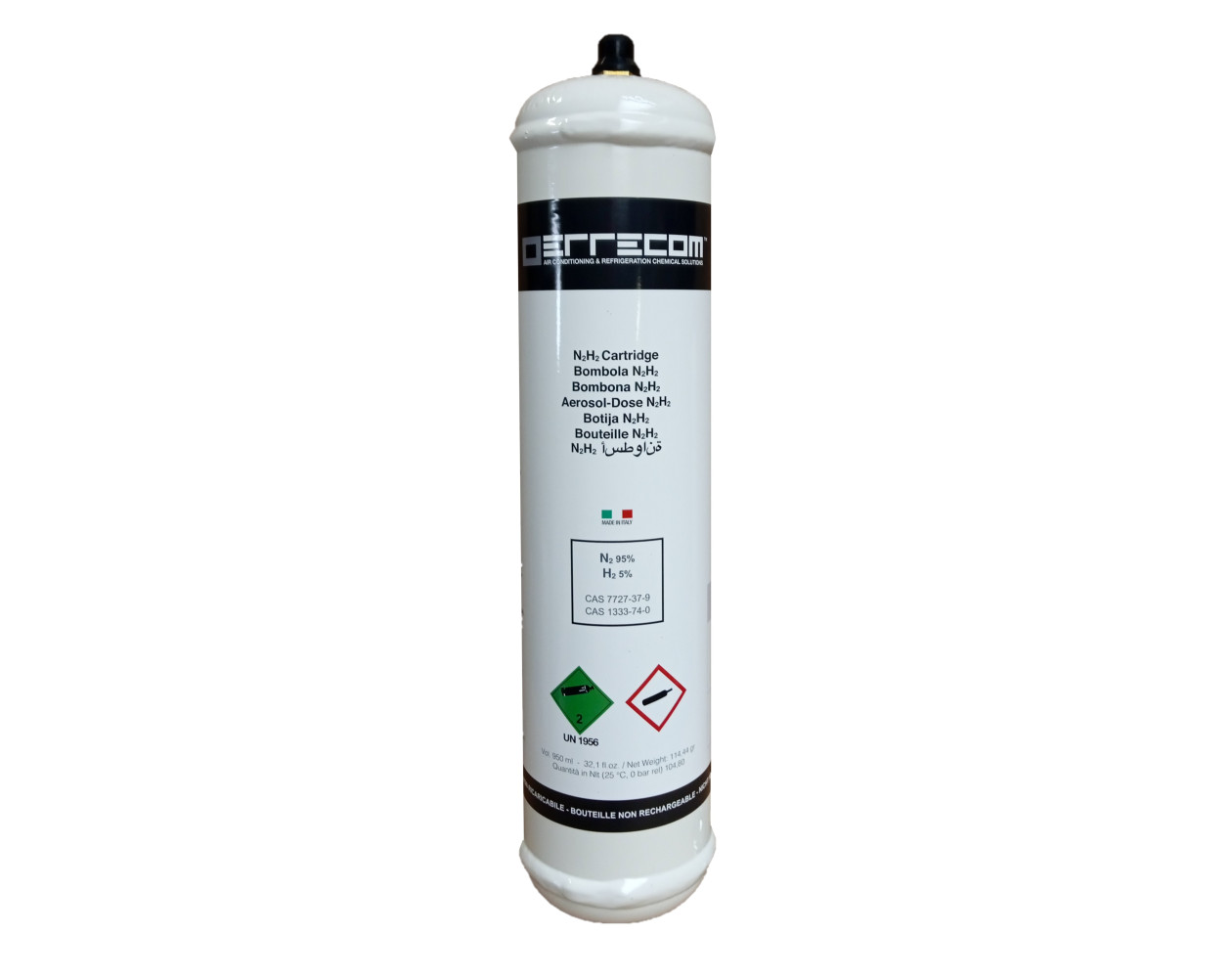 Butla z hydrogenem (H2/N2) 110Bar 1L + adapter do reduktora klimatyzacja