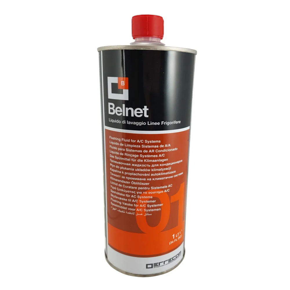 Zestaw do płukania układów klimatyzacji – cylinder Errecom + płyn BELNET 1L