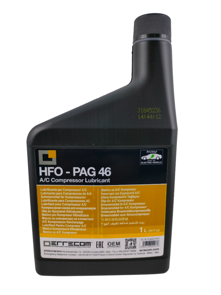 Olej Do Czynnika R-1234yf Odpowiednik Nd 12 | PAG HFO 46 1L