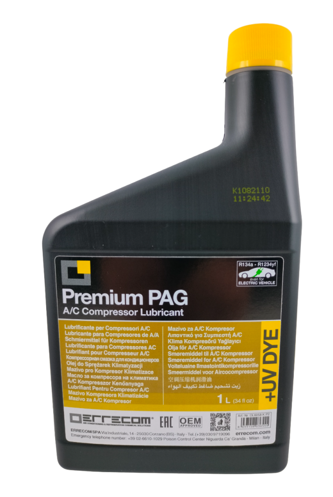 Olej Uniwersalny Do Układów Klimatyzacji R134a R1234yf | PAG+UV 1L